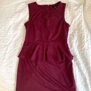 H&M Red Peplum Dress